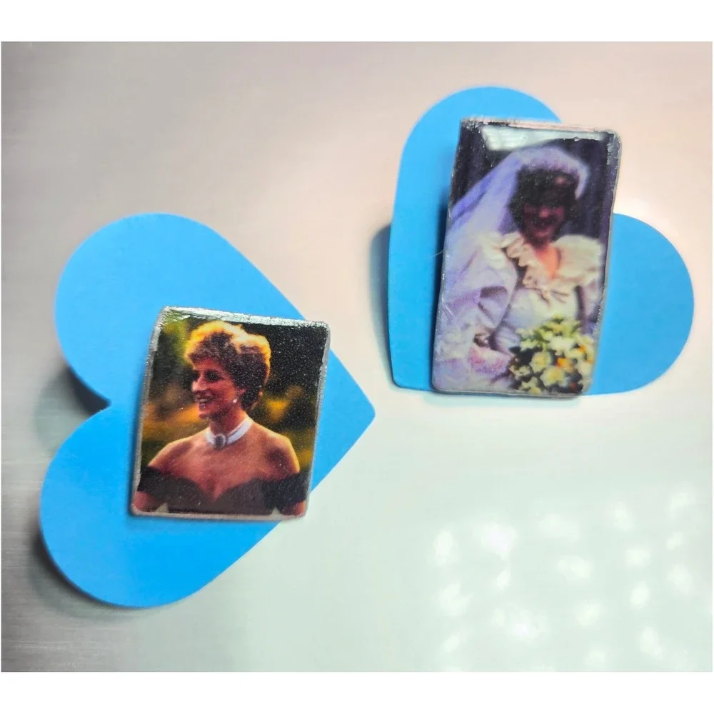 Handmade Pin Set Lady Diana Royalcore Nostalgia 90s Queen of our Hearts